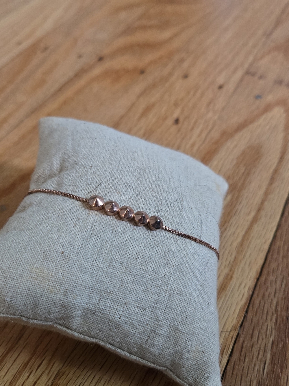 Stella & Dot Rose Gold Bead Chain Bracelet
